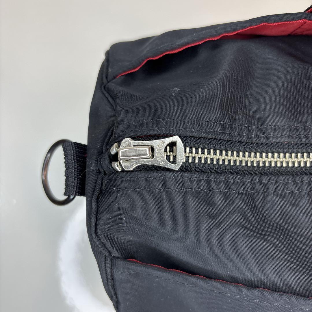 極美品 ポーター エルファイン ボストン 2way ドラム PORTER 黒