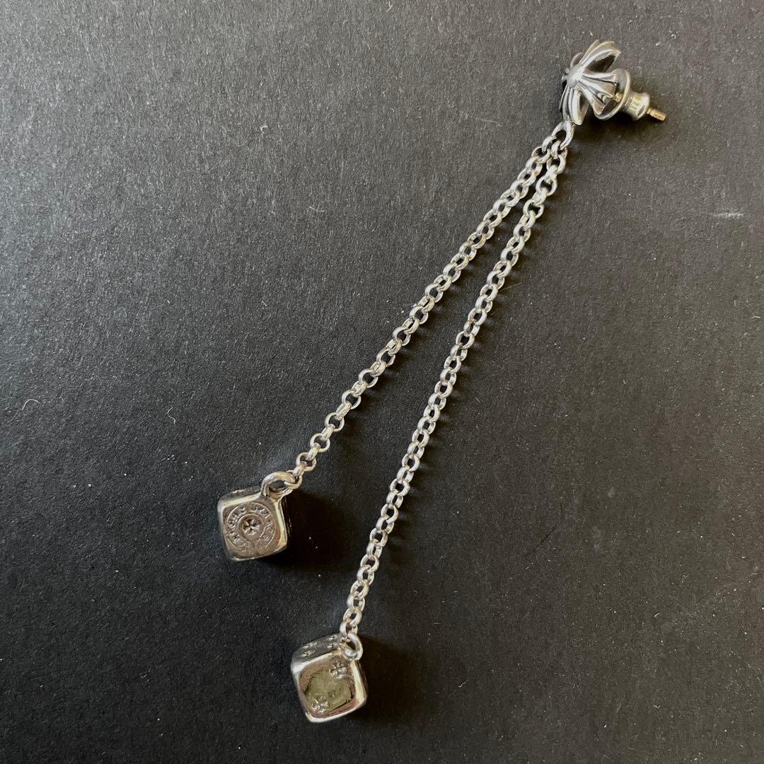 本物　クロムハーツダイスチャームさシングルピアス