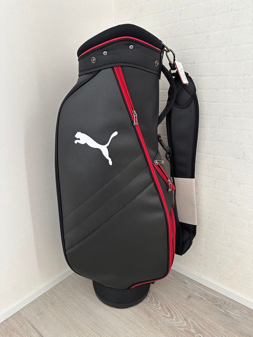 PUMA キャディバッグ ブラック/レッド