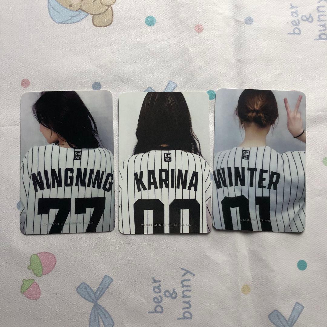 aespa ユニフォーム 野球 better things トレカ 3枚