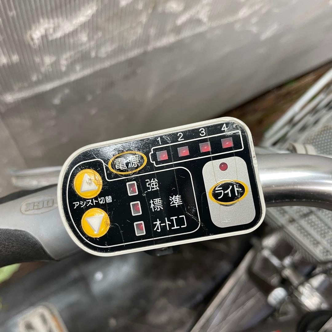 【93】電動自転車 YAMAHA PAS シルバー 26インチ