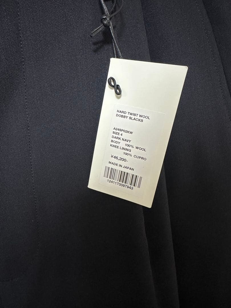 パンツ AURALEE HARD TWIST WOOL DOBBY SLACKS