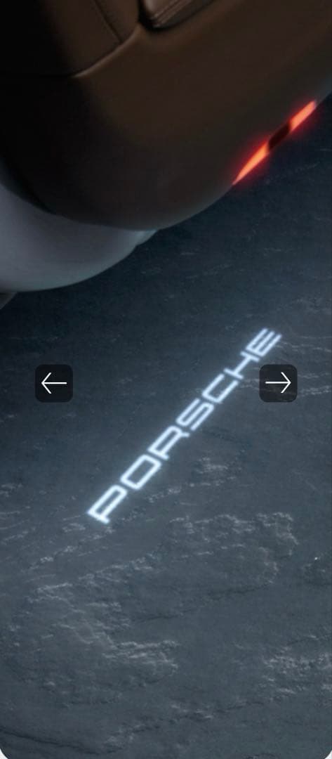 ポルシェ９１１　ＬＥＤドアプロジェクター　PORSCHEロゴ