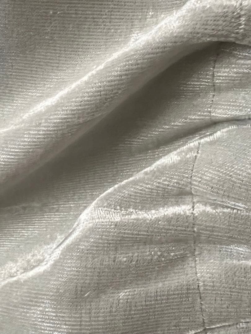 ヴィンテージ comme des garçons ベロア素材ブルゾン 白銀　美品