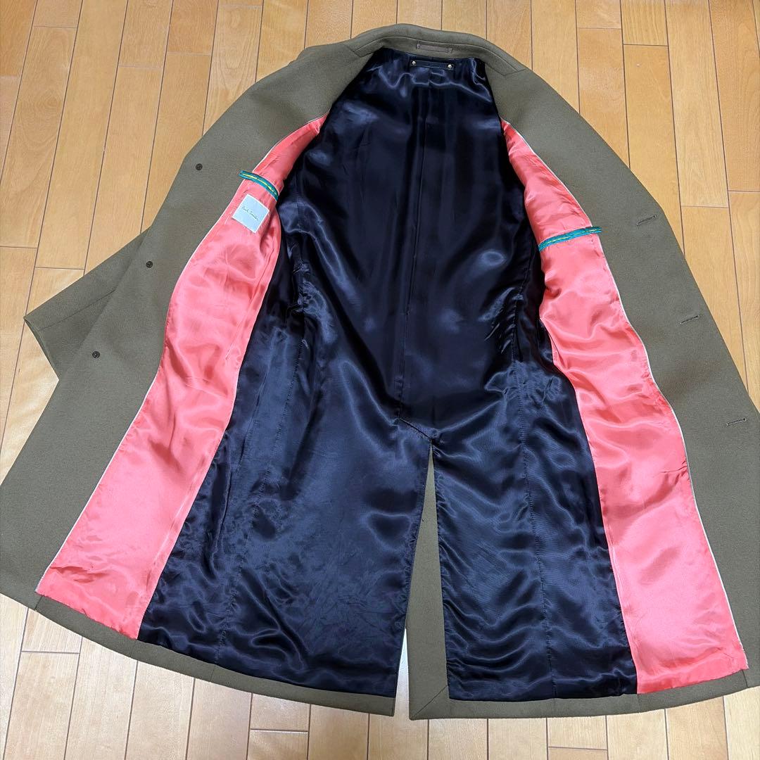 【美品】Paul Smith ポール・スミス　チェスターコート M カーキ