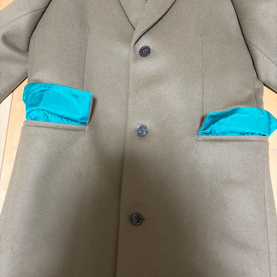 【美品】Paul Smith ポール・スミス　チェスターコート M カーキ
