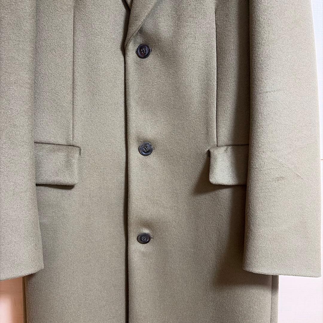 【美品】Paul Smith ポール・スミス　チェスターコート M カーキ