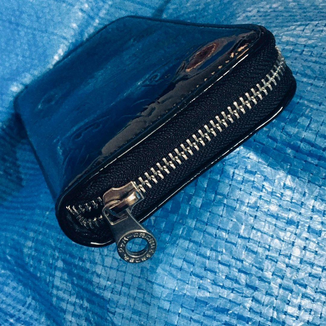 CUNE エナメル ブラック 長財布