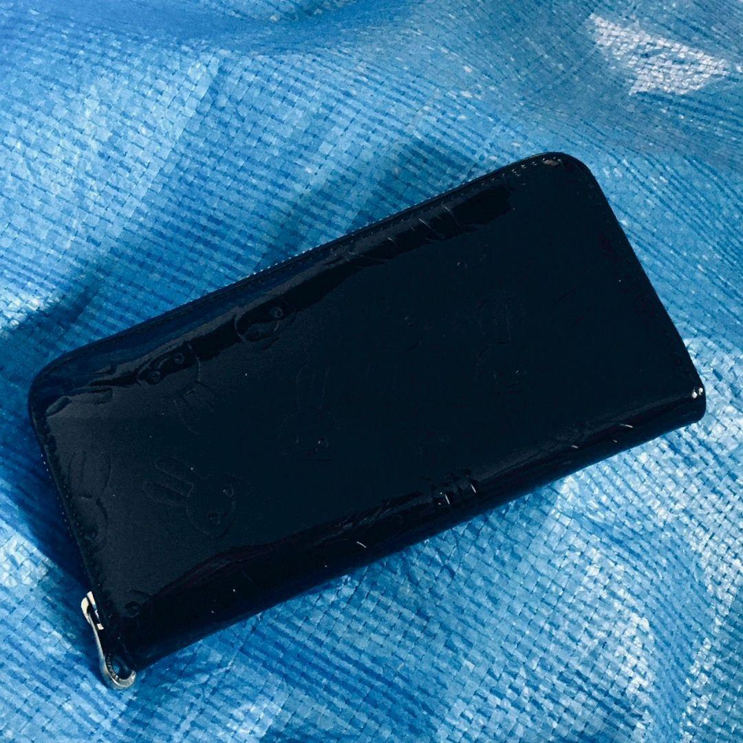 CUNE エナメル ブラック 長財布