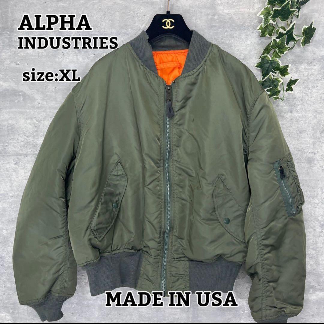 USA製 IDEAL【ALPHA】MA-1 フライトジャケット XL