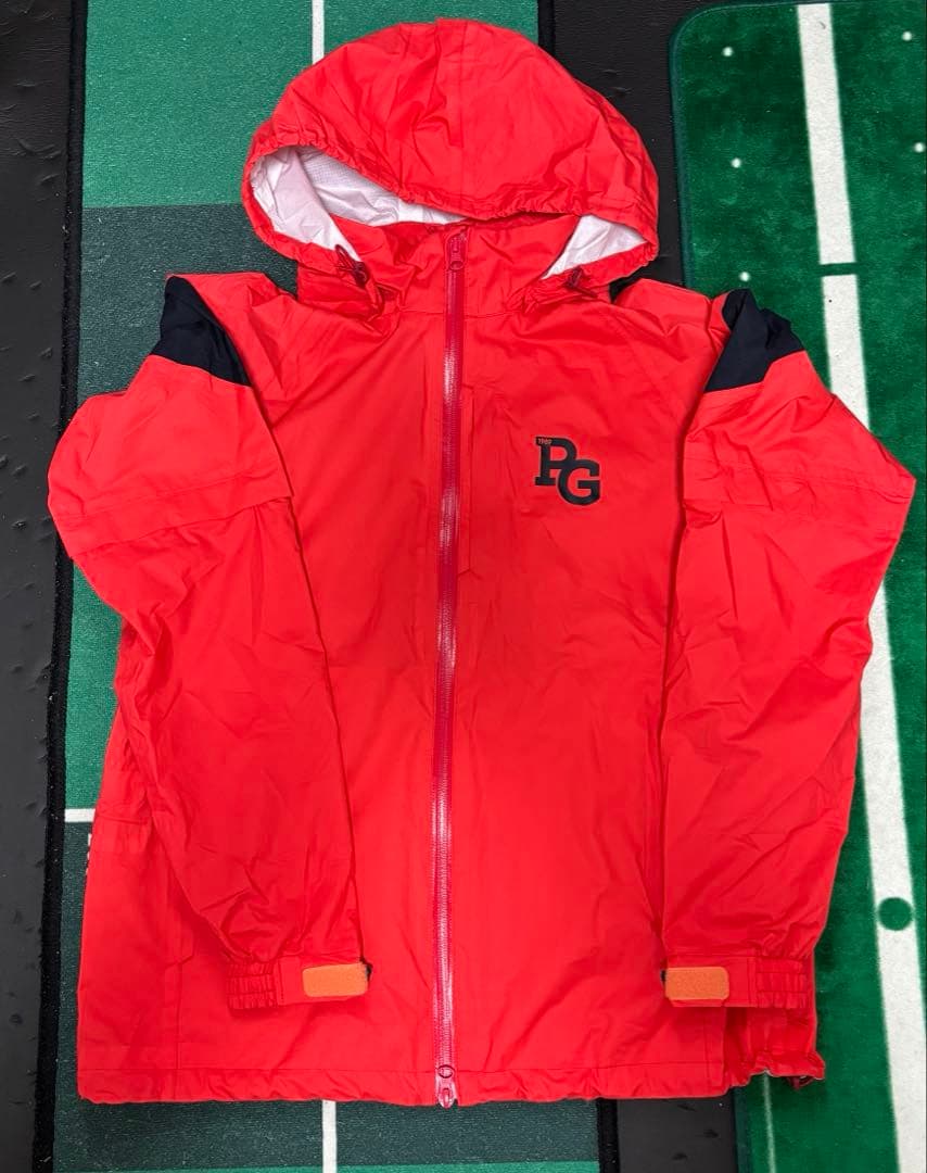 パーリーゲイツ　PEARLY GATES レインウェア　上下　ハット付きオレンジ