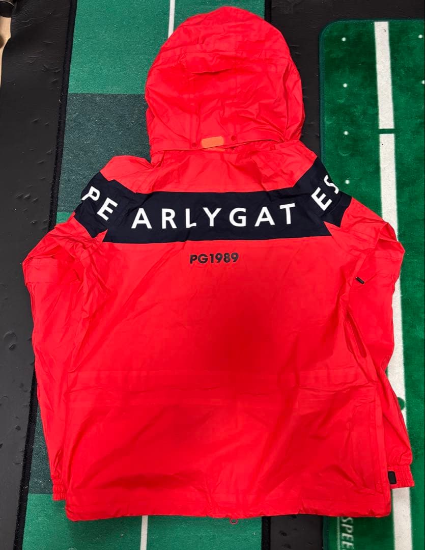 パーリーゲイツ　PEARLY GATES レインウェア　上下　ハット付きオレンジ