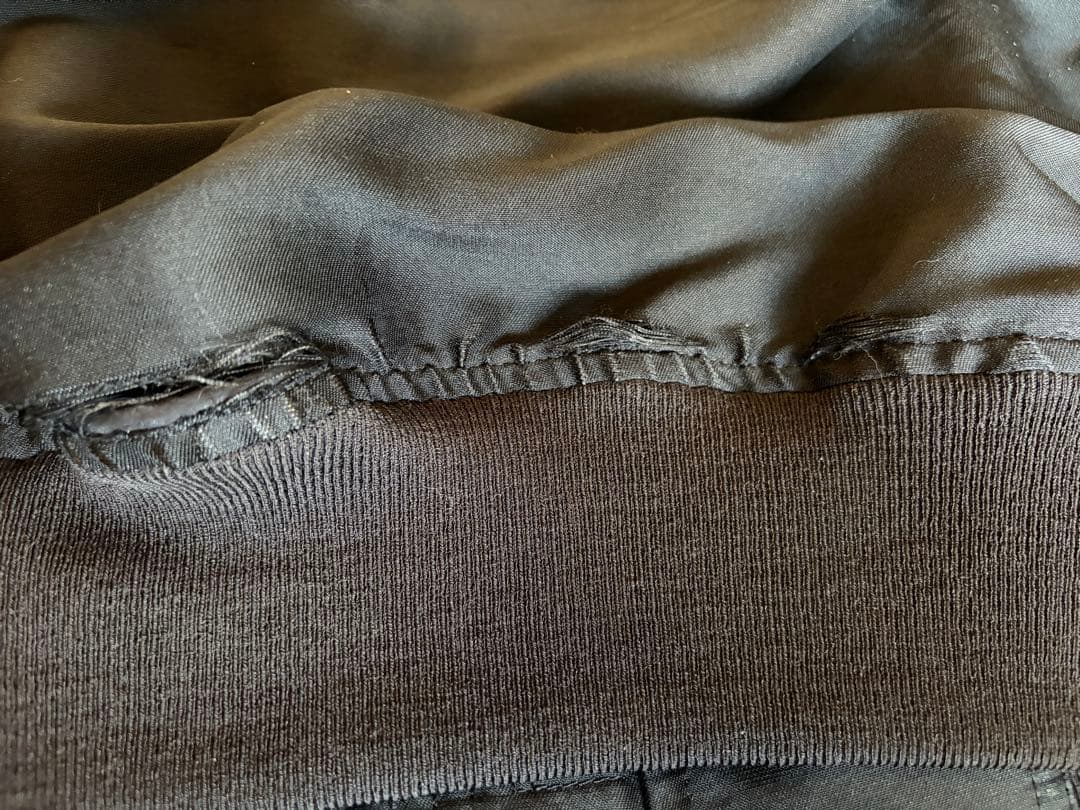 リックオウエンス　MA-1 ジャケット　ダメージ