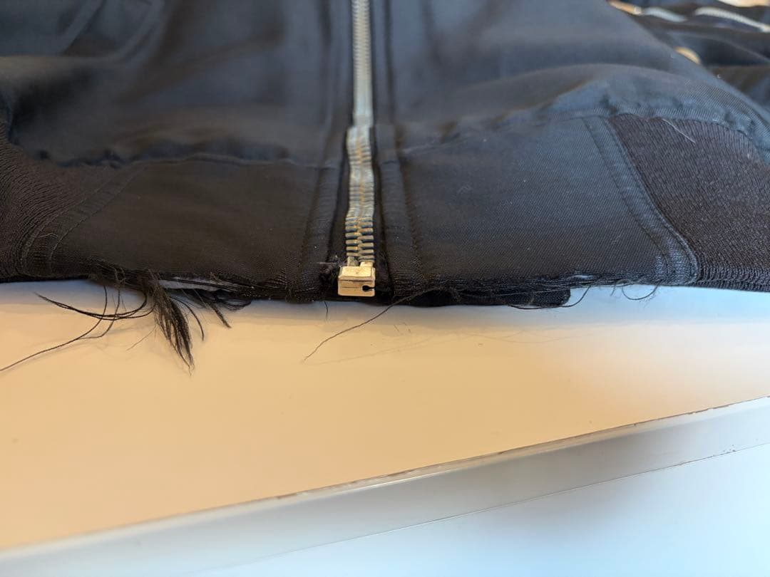 リックオウエンス　MA-1 ジャケット　ダメージ