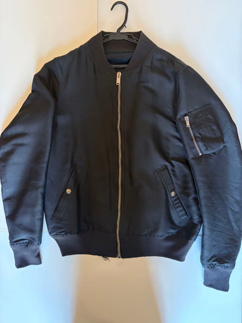 リックオウエンス　MA-1 ジャケット　ダメージ