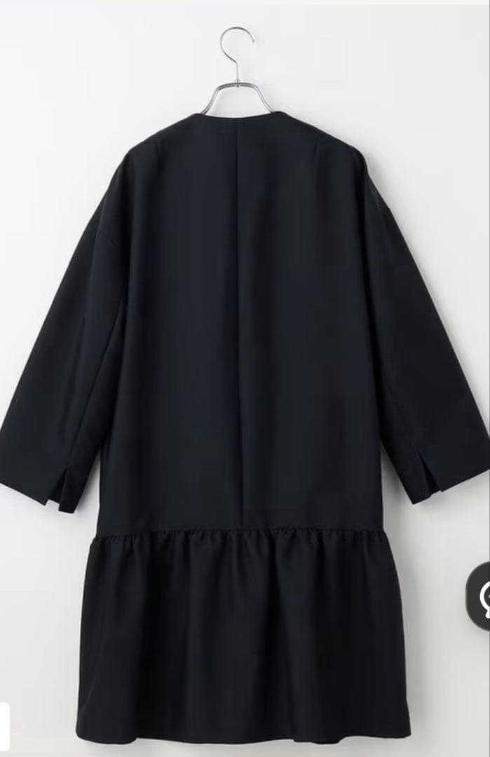 定価39.930円ONWARD セレモニーにもバックペプラムコート ネイビー