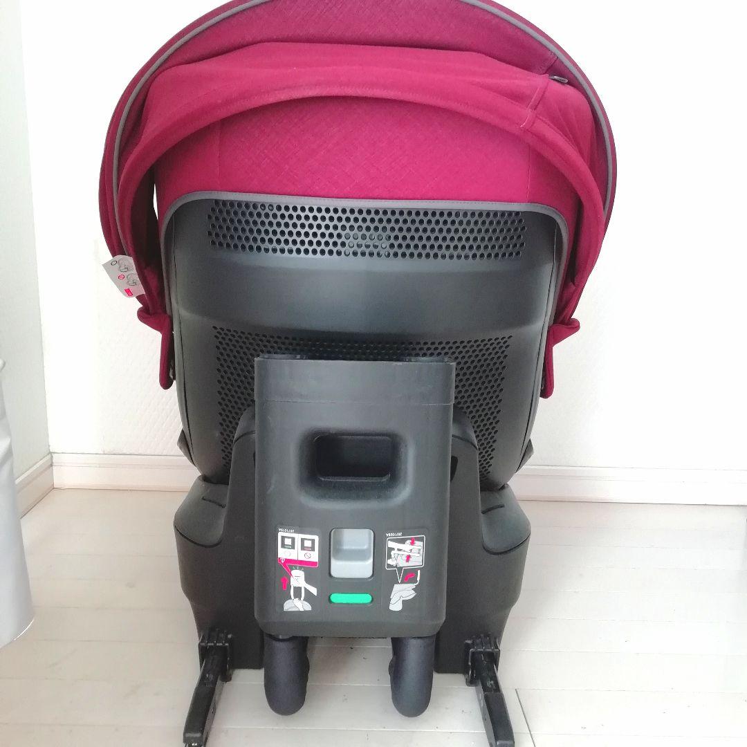 【美品】チャイルドシート　エールべべクルット5i（グランス）ルージュグリ