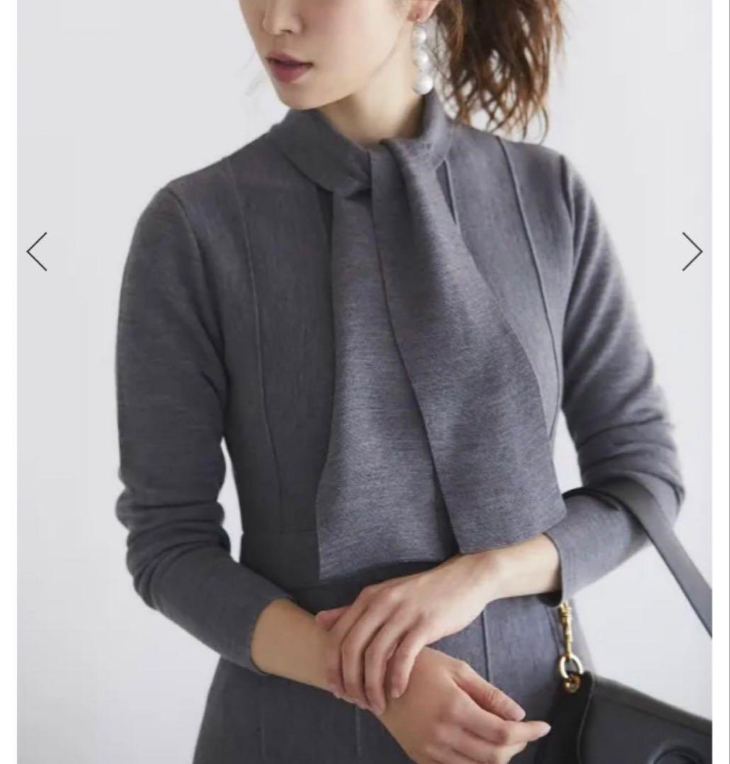 SEVENTEN by MIHO KAWAHITO ボウタイニットドレス