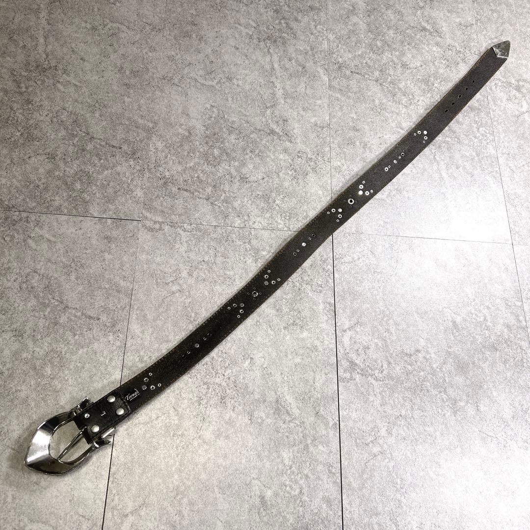 希少【TORNADO MART】スタッズレザーベルト/Y2K/opium/お兄系