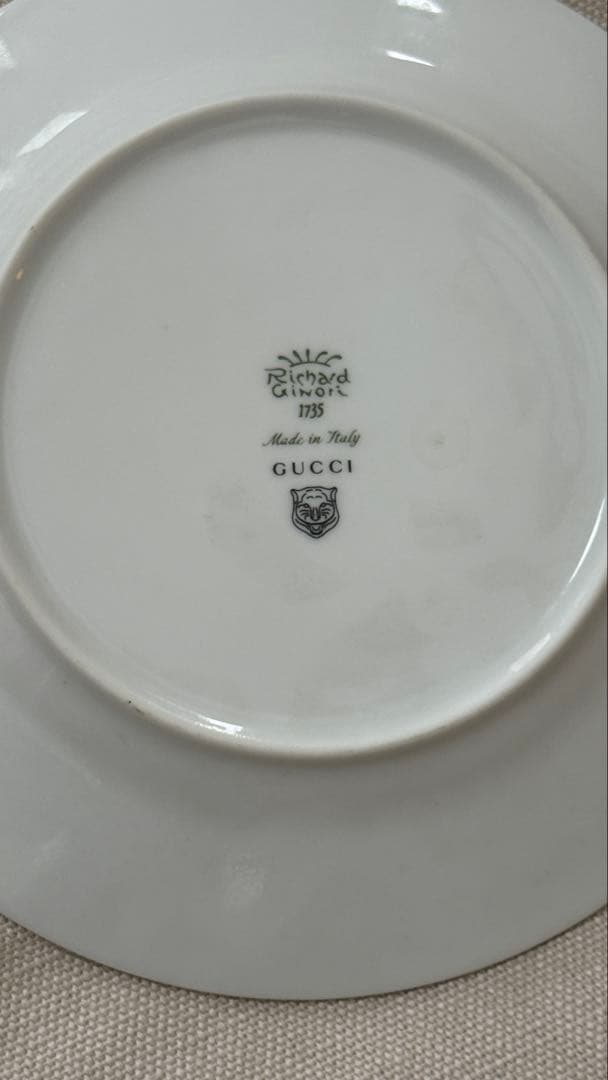 GUCCI グリーン 陶器皿 2枚セット