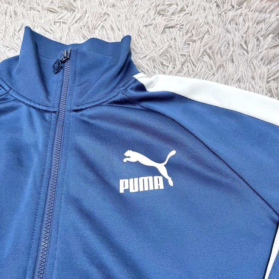 美品希少カラー PUMA iconic T7 上下セット M ペルシアンブルー