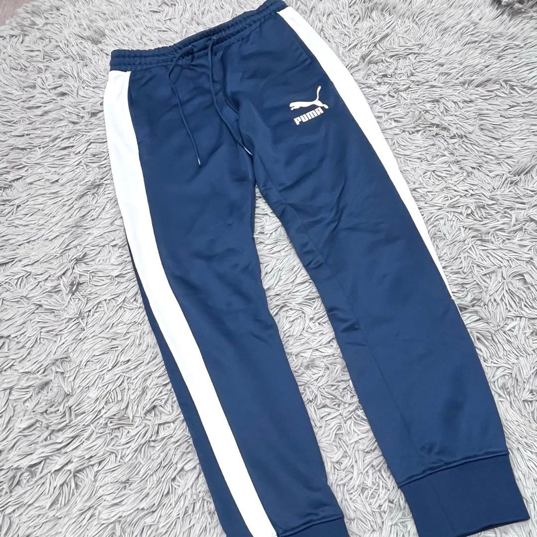 美品希少カラー PUMA iconic T7 上下セット M ペルシアンブルー
