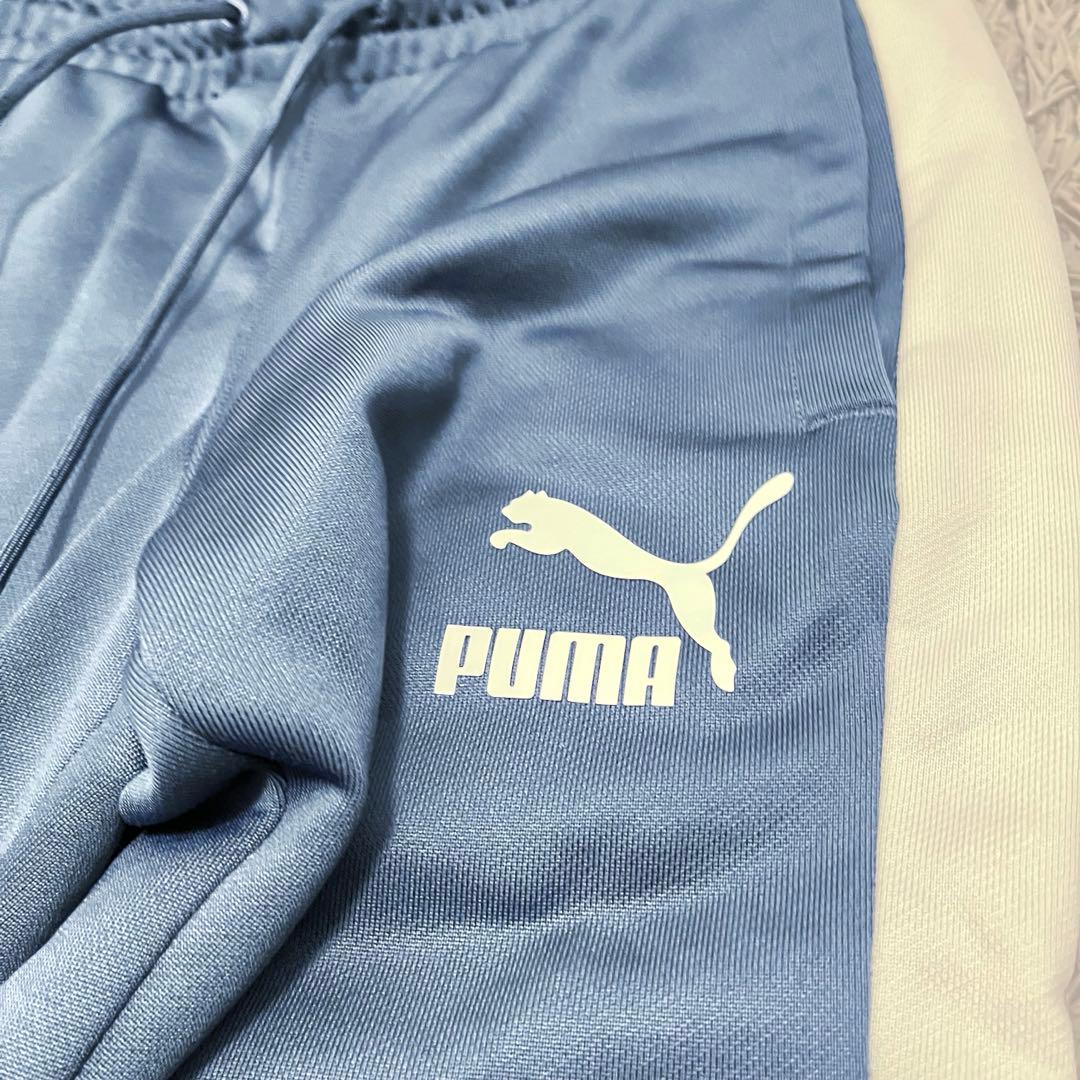 美品希少カラー PUMA iconic T7 上下セット M ペルシアンブルー