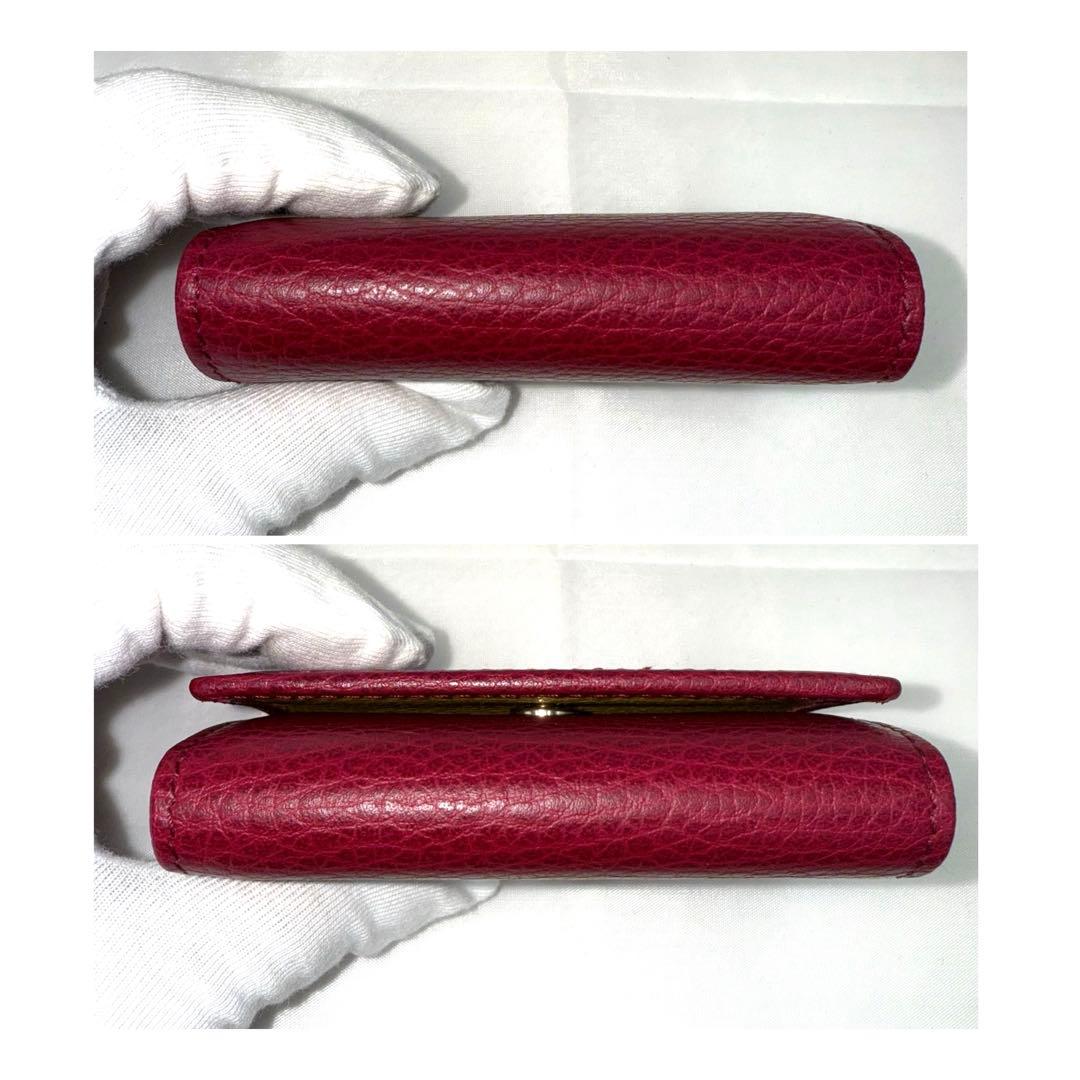 ✨極美品✨GUCCI グッチ スイング 6連 キーケース レザー ワインレッド