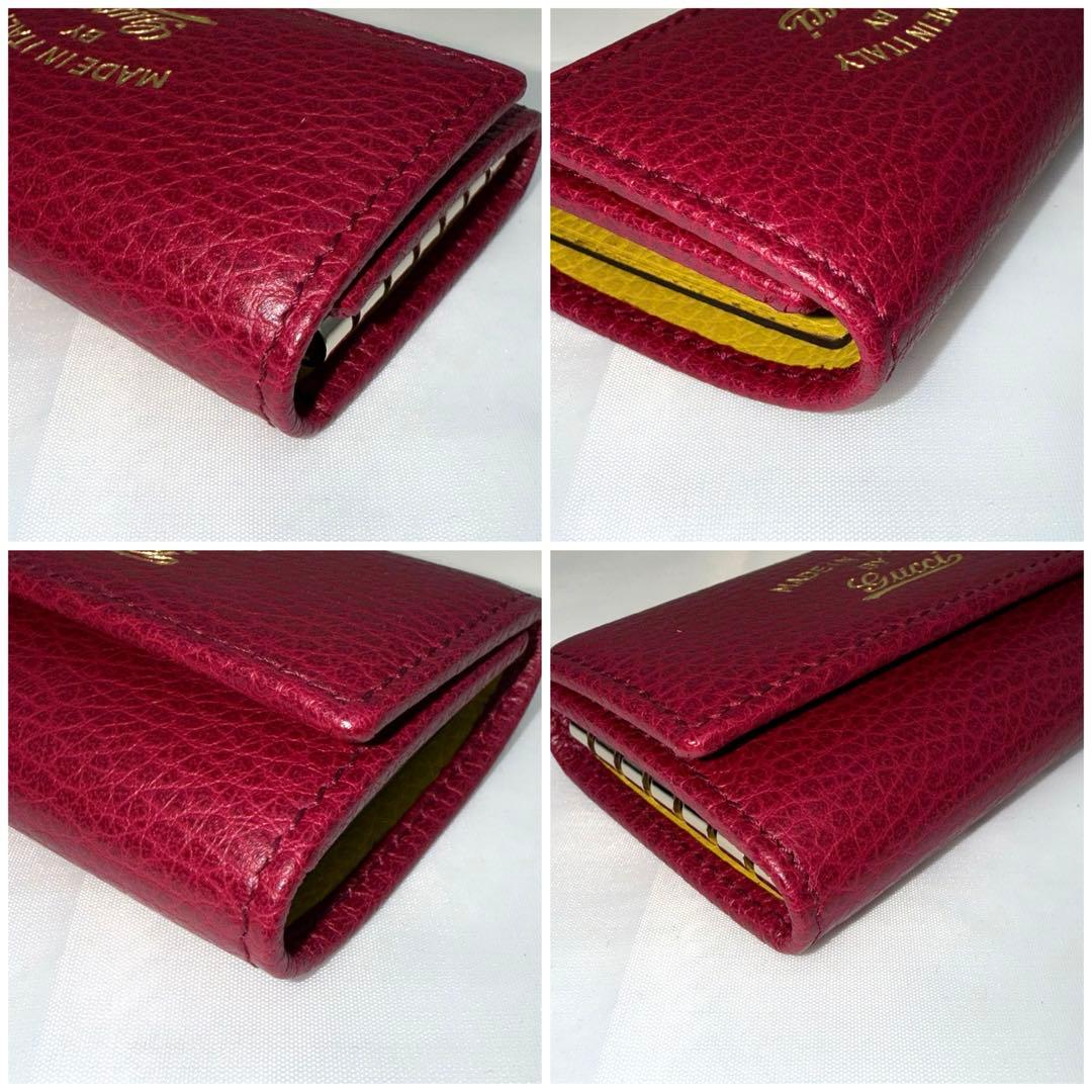 ✨極美品✨GUCCI グッチ スイング 6連 キーケース レザー ワインレッド