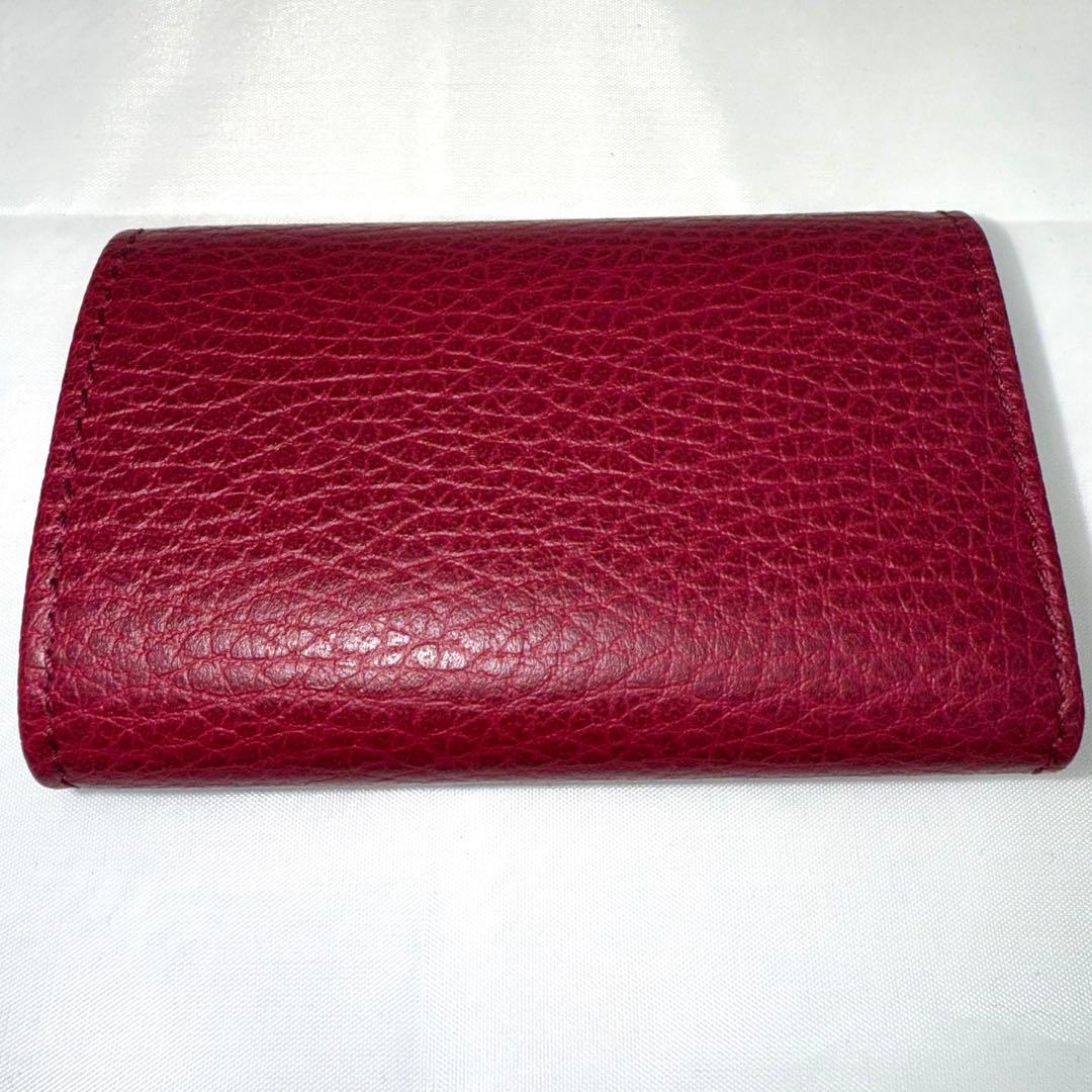 ✨極美品✨GUCCI グッチ スイング 6連 キーケース レザー ワインレッド