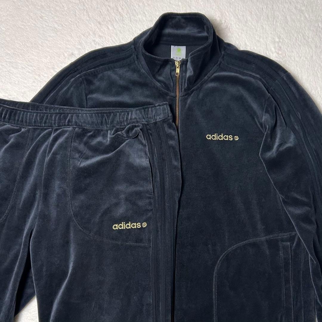 希少‼️ アディダス adidas ベロア トラックジャケット セットアップ