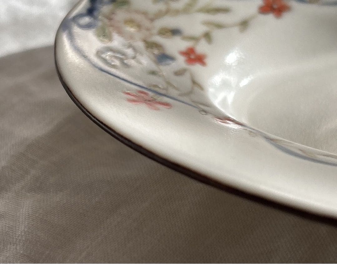 新品未使用❀　中川洋子　オーバルプレート　絵付け皿　陶芸作家　益子焼　お皿　音屋