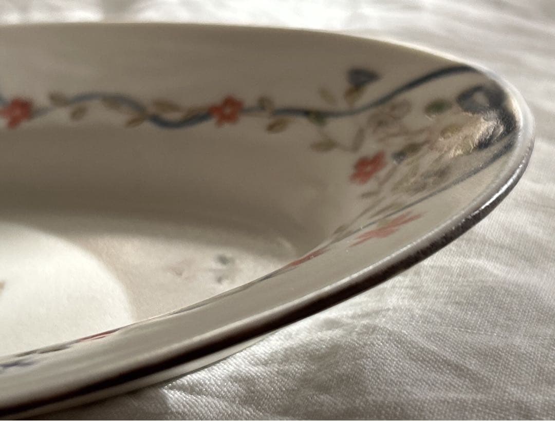 新品未使用❀　中川洋子　オーバルプレート　絵付け皿　陶芸作家　益子焼　お皿　音屋