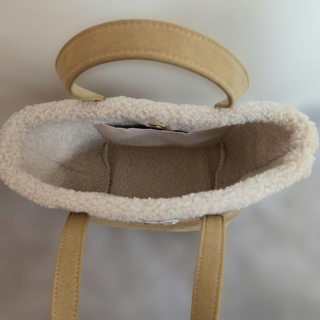 オールドテディ　ワッペンボアトートバッグ