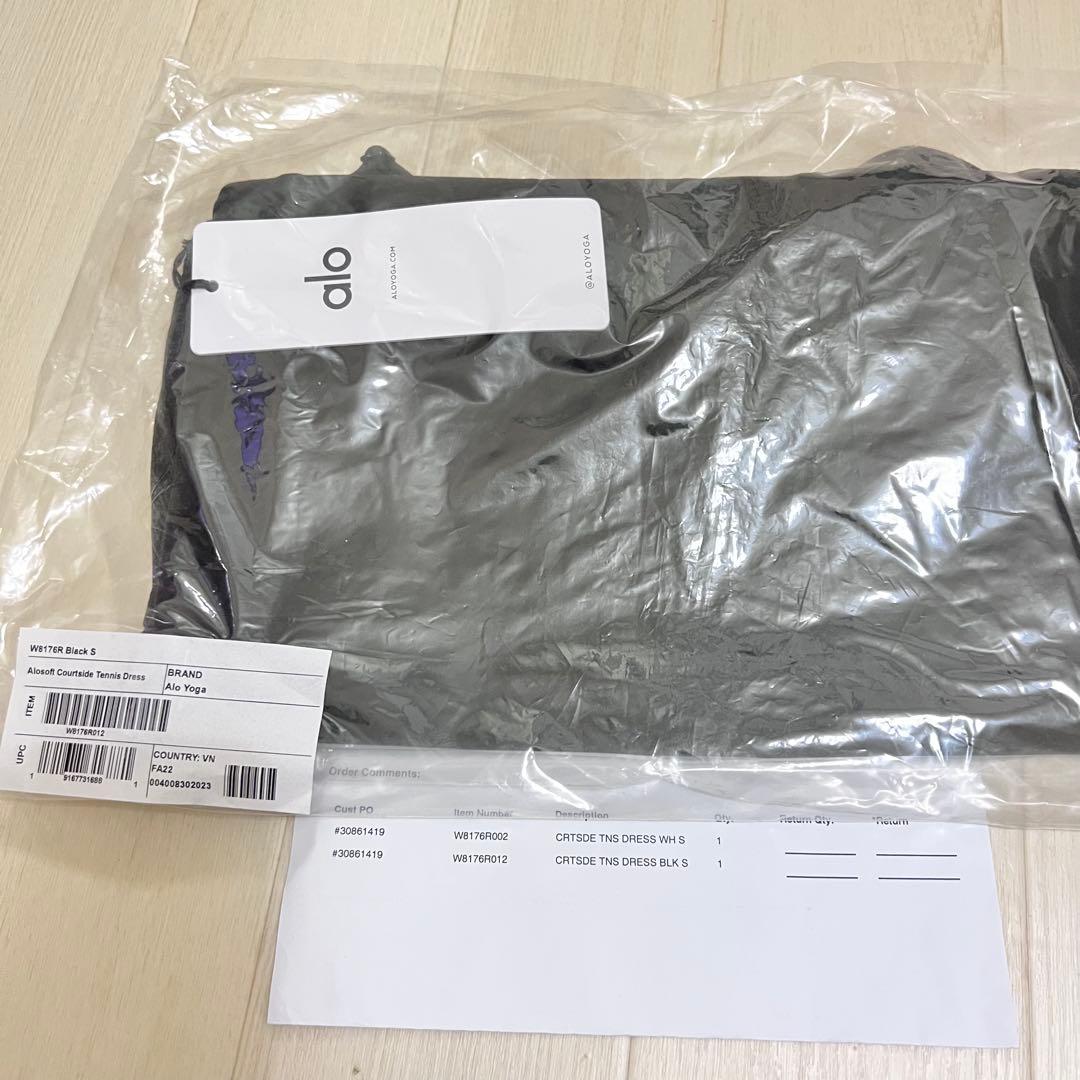 Alo yoga テニス　ウェア　スカート　ワンピース　ブラック　黒