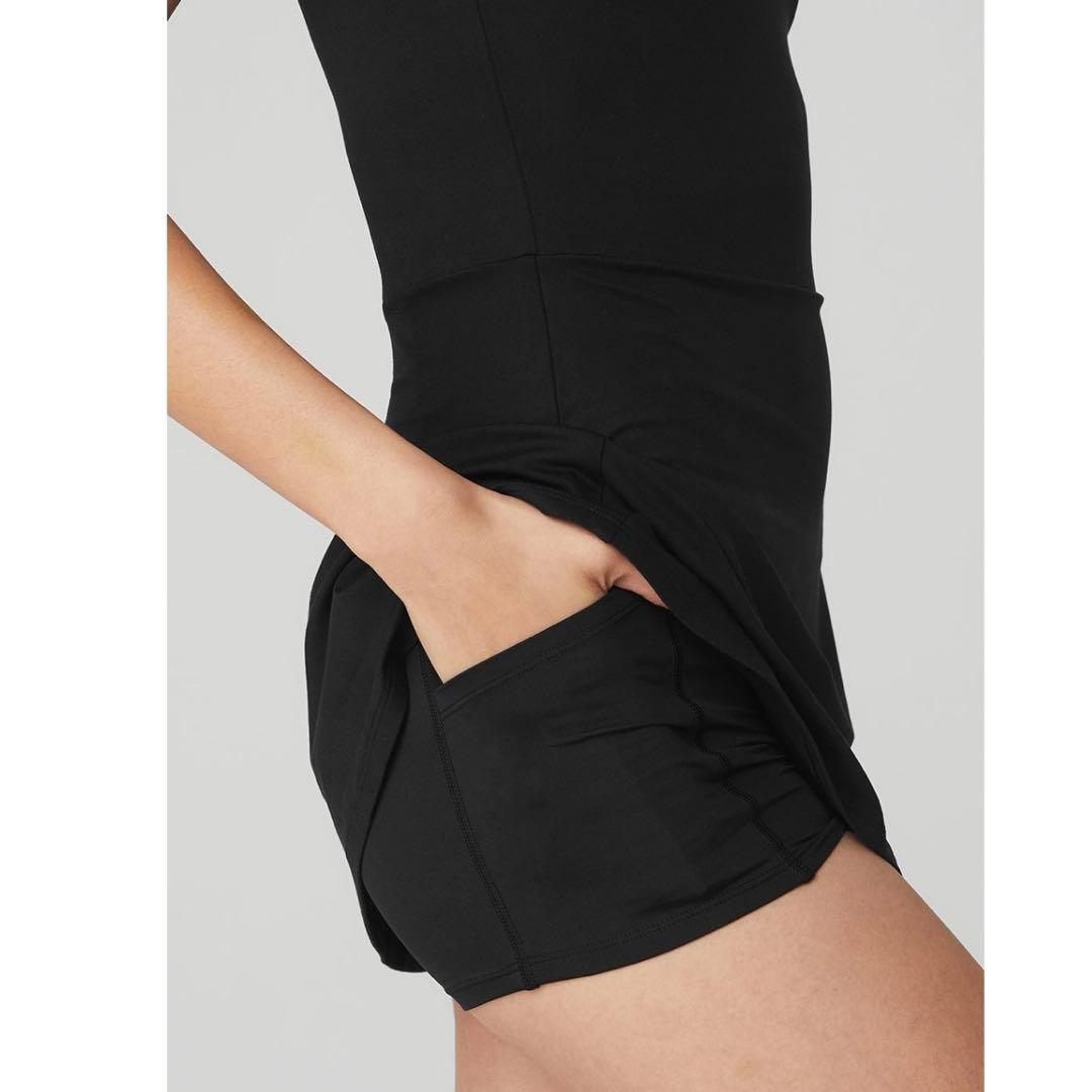 Alo yoga テニス　ウェア　スカート　ワンピース　ブラック　黒