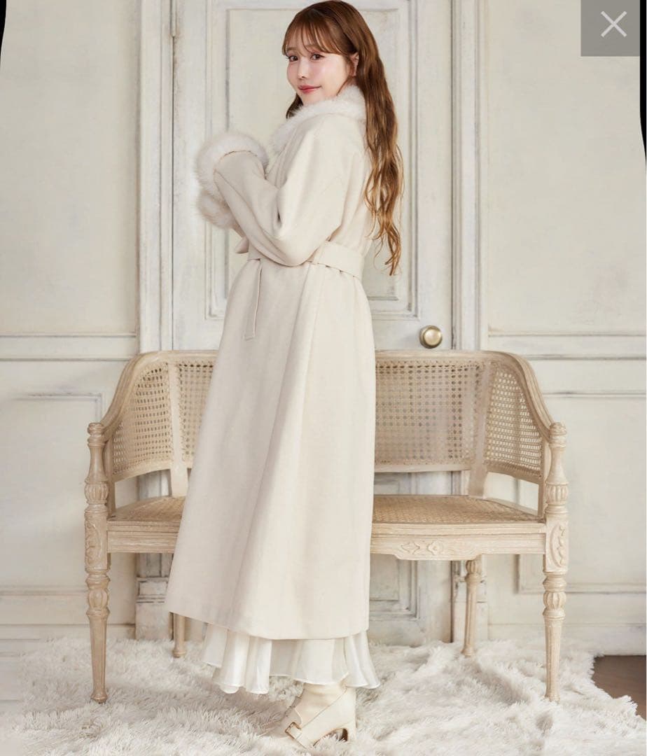 ★2025冬新作★【NICE CLAP】ファー付マルチロングコート