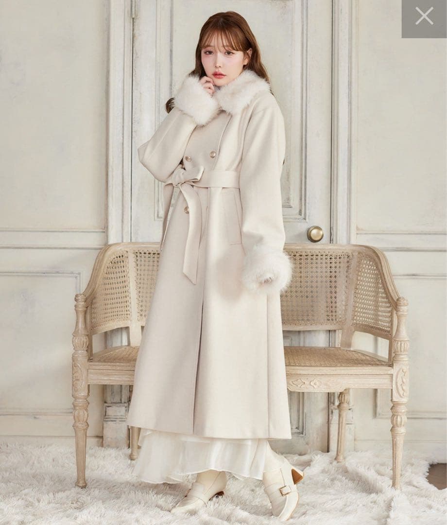 ★2025冬新作★【NICE CLAP】ファー付マルチロングコート
