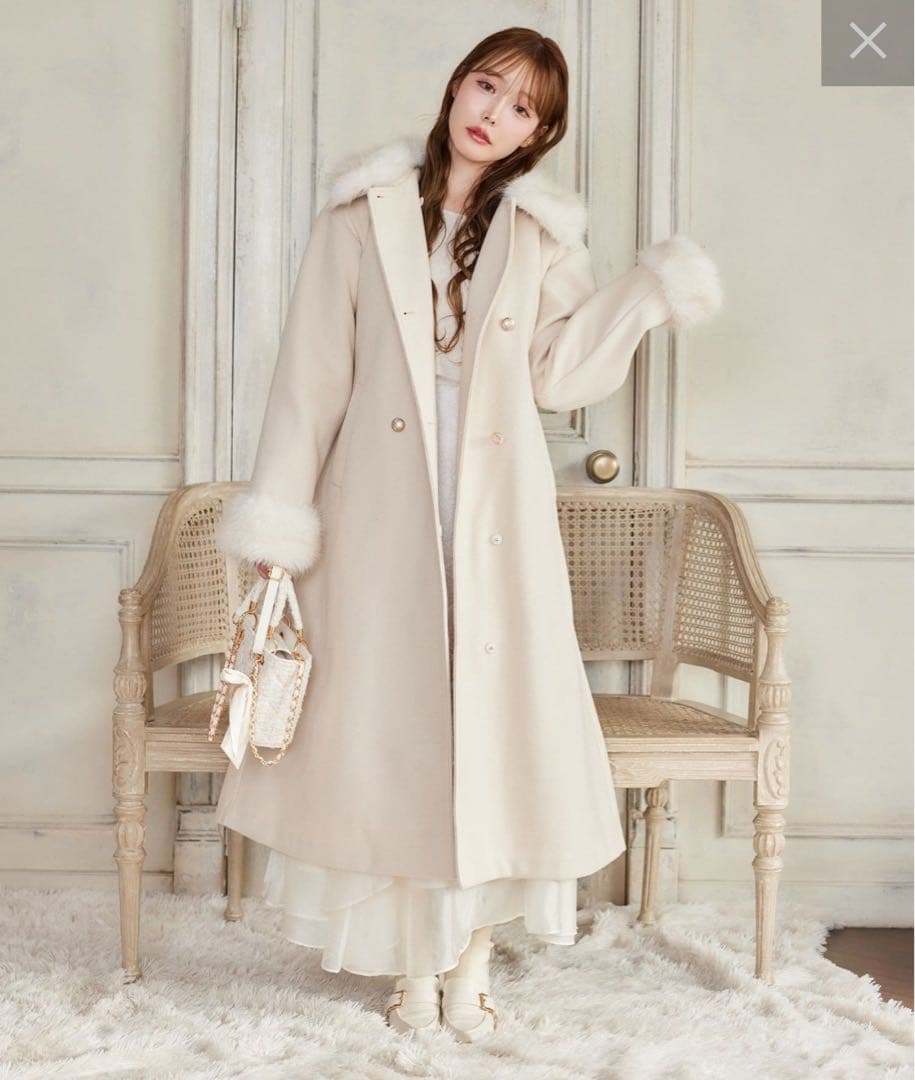 ★2025冬新作★【NICE CLAP】ファー付マルチロングコート