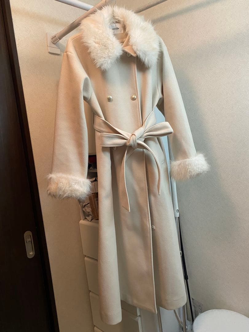 ★2025冬新作★【NICE CLAP】ファー付マルチロングコート