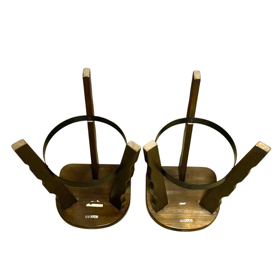 ①【ヴィンテージ】カリモク ルスティック ハイチェア バースツール スツール