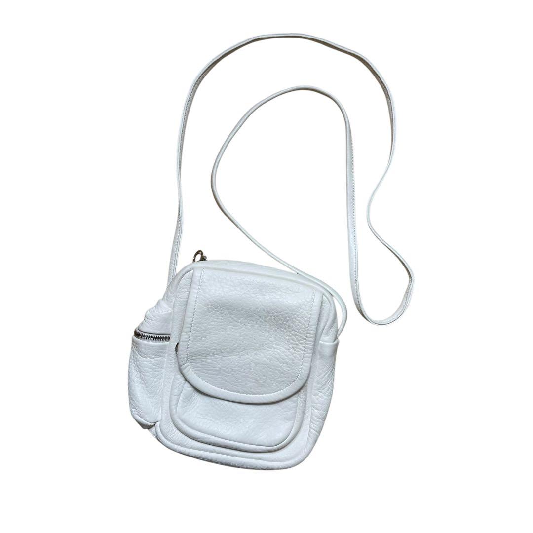 【Aeta ディアレザー ショルダーポーチ 白】新品未使用タグ付 / 鹿革