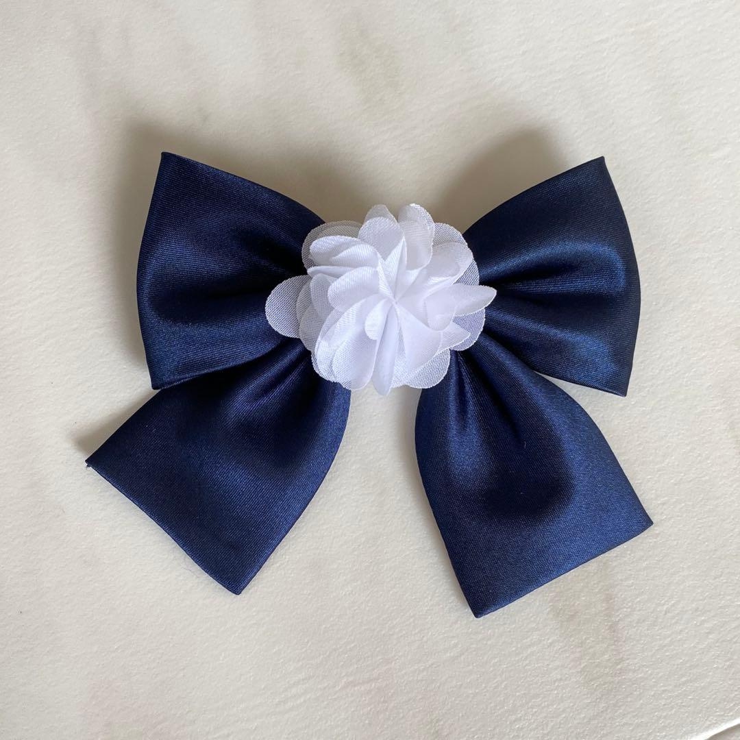 清楚 ネイビー×グレー＊120 入学 卒園⋈女の子 フォーマル アンサンブル