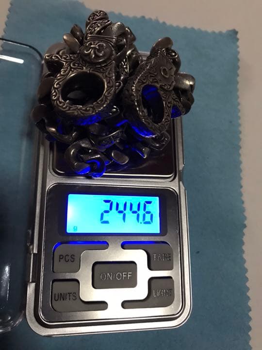 素早い　据え置き　ウォレット チェーン 925 長め 重さ あり 百合