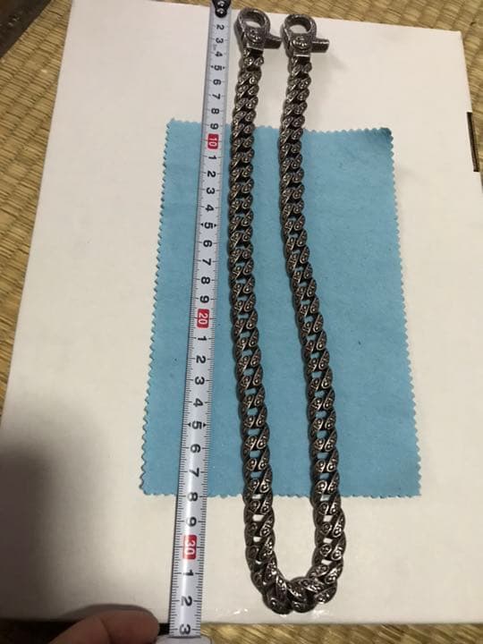 素早い　据え置き　ウォレット チェーン 925 長め 重さ あり 百合