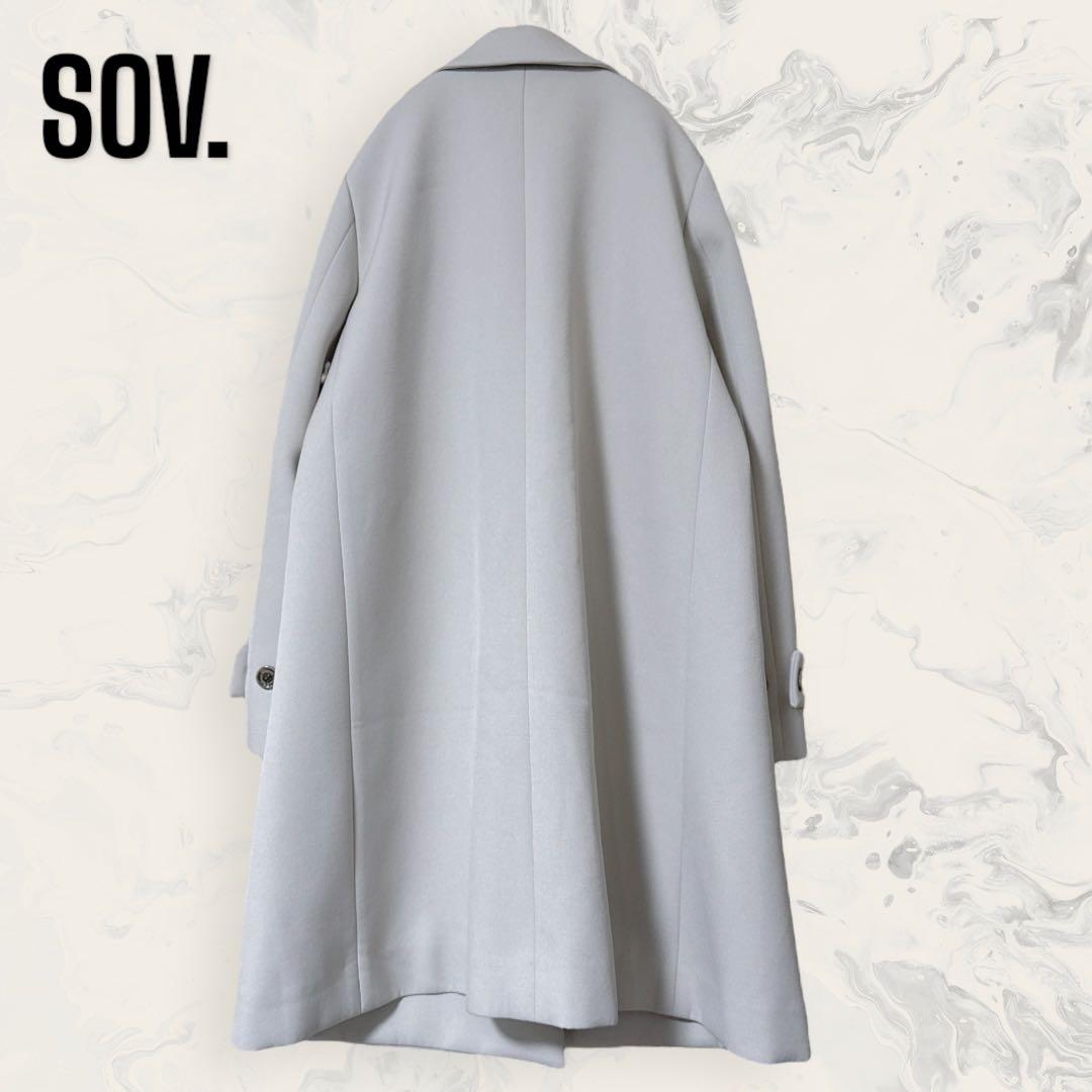 【未使用】 SOV. ウールライク ボンディング チェスター コート