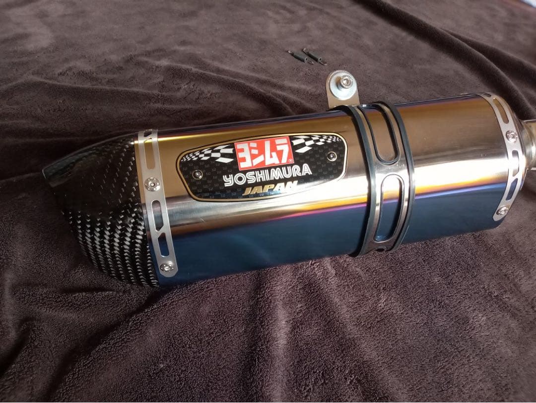 シグナスX4型 ヨシムラマフラー(ブルーチタンサイレンサー)