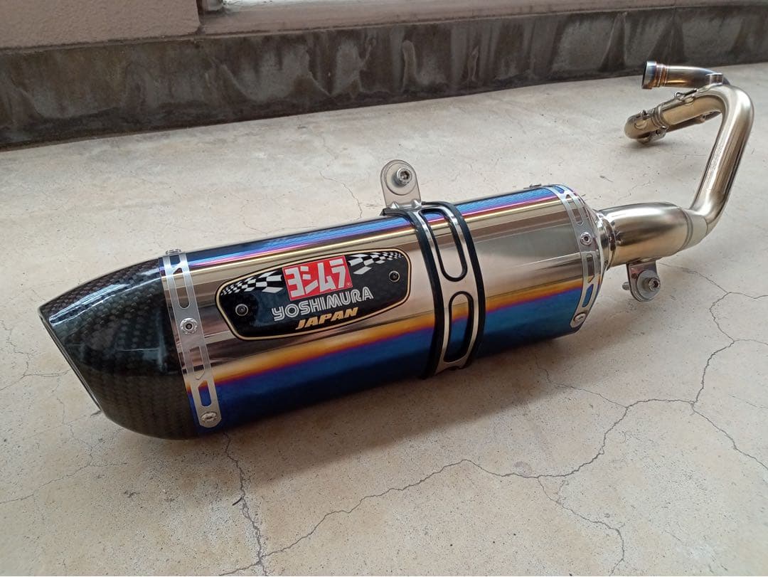 シグナスX4型 ヨシムラマフラー(ブルーチタンサイレンサー)
