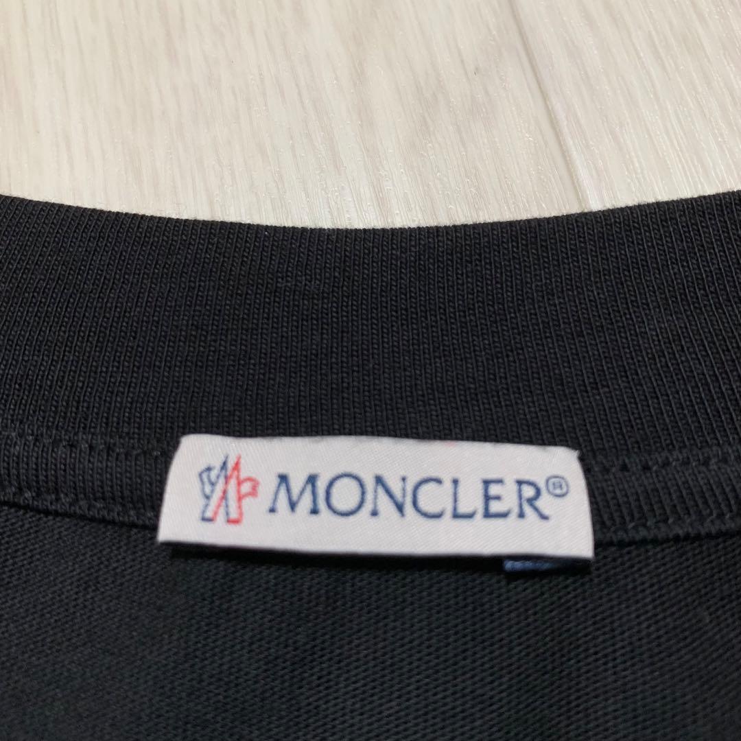 美品　モンクレール　ロンT 長袖Tシャツ　ブラック　M　国内正規品　3S723