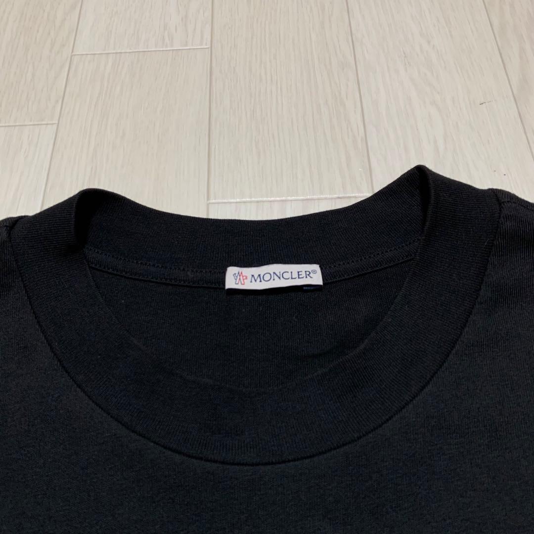 美品　モンクレール　ロンT 長袖Tシャツ　ブラック　M　国内正規品　3S723
